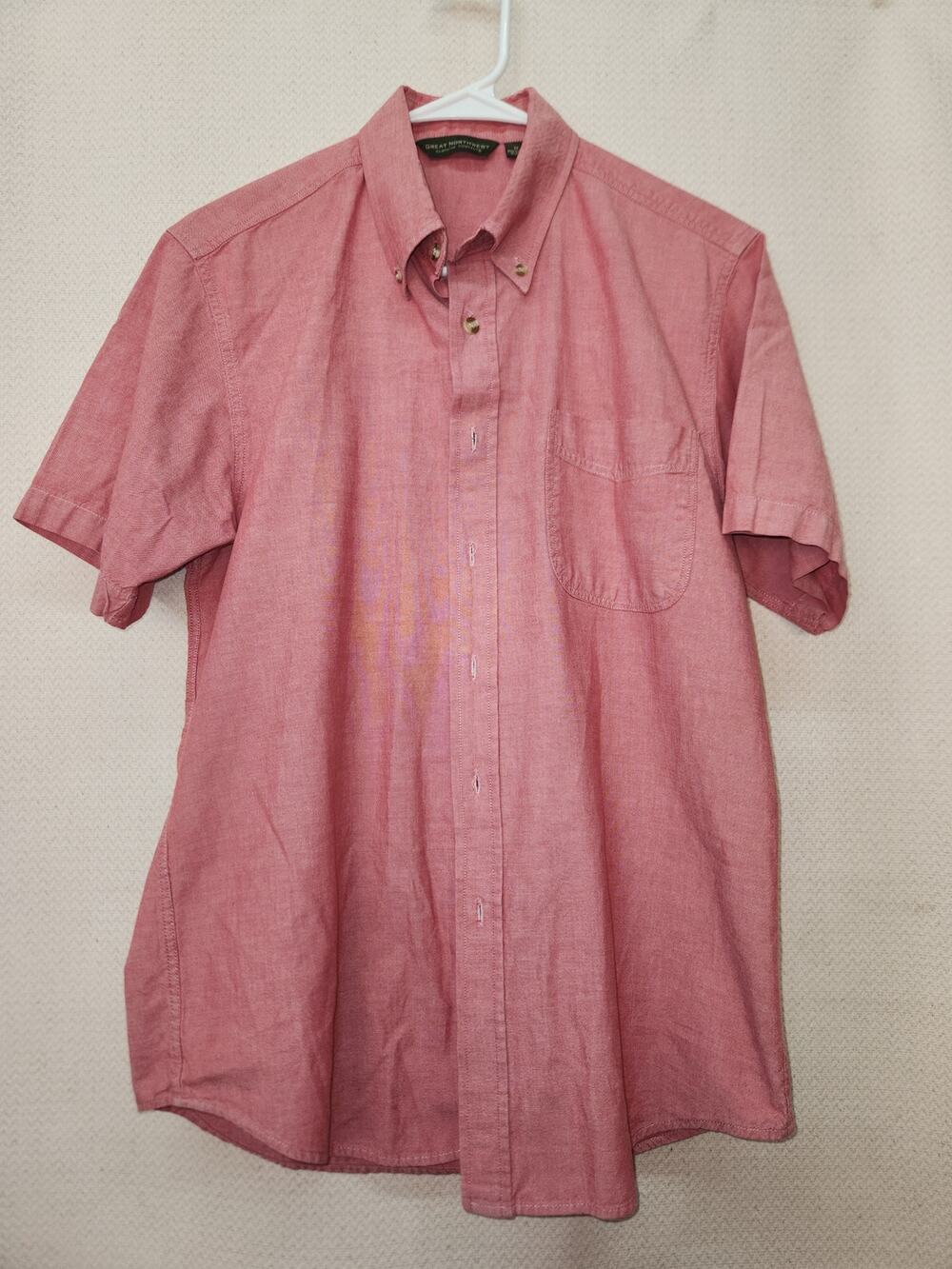Great Northwest Clothing Company Red Cotton Button Down Shirt